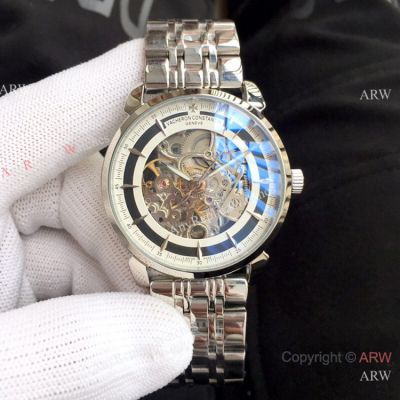 Wholesale replica Vacheron Constantin Stainless steel Skeleton Watches 42mm